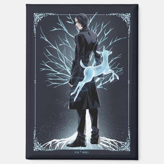 Anime Severus Snape's Hinde Patronus Magneet (Voorkant)