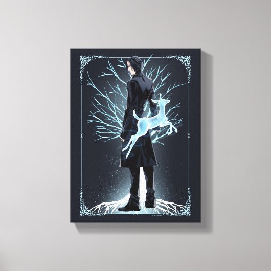 Anime Severus Sneep's Doe Patronus Canvas Afdruk (Voorkant)
