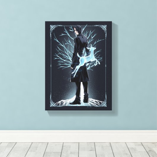 Anime Severus Sneep's Doe Patronus Canvas Afdruk (Insitu (Houten vloer))