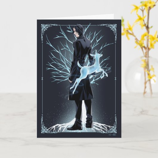 Anime Severus Sneep's Doe Patronus Kaart (Gele Bloem)