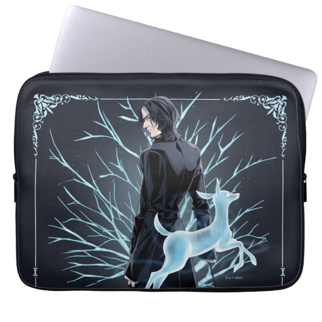 Anime Severus Sneep's Doe Patronus Laptop Sleeve (Voorkant)