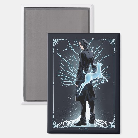 Anime Severus Sneep's Doe Patronus Magneet (Voorkant / Achterkant)