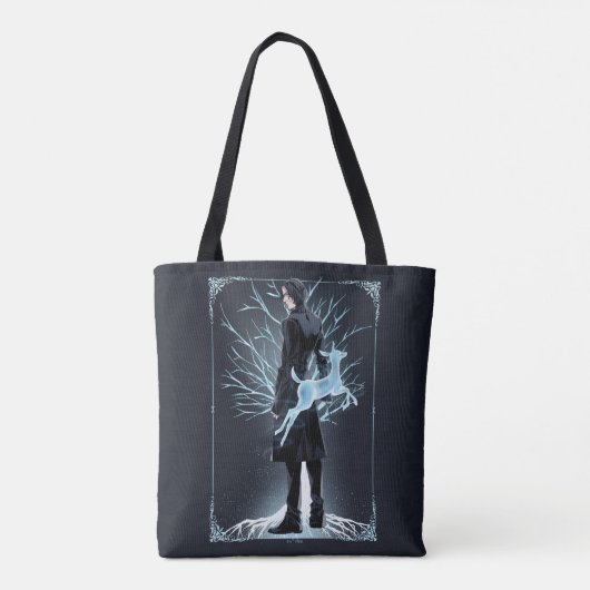 Anime Severus Sneep's Doe Patronus Tote Bag (Achterkant)