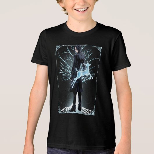 Anime Severus Sneep's Doe Patronus Tri-Blend Shirt (Voorkant)