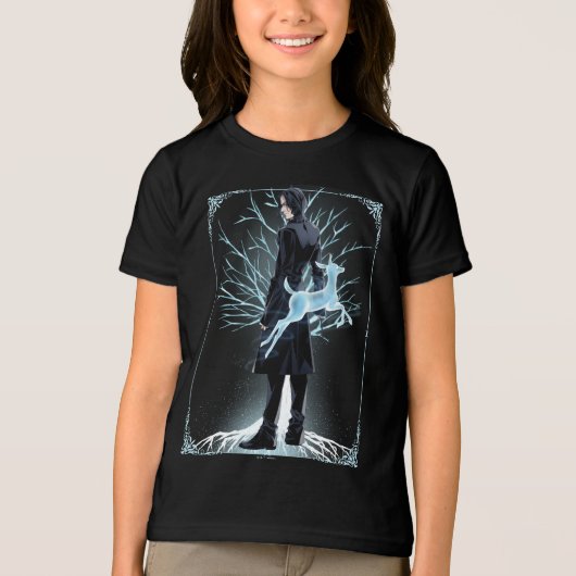 Anime Severus Sneep's Doe Patronus Tri-Blend Shirt (Voorkant)