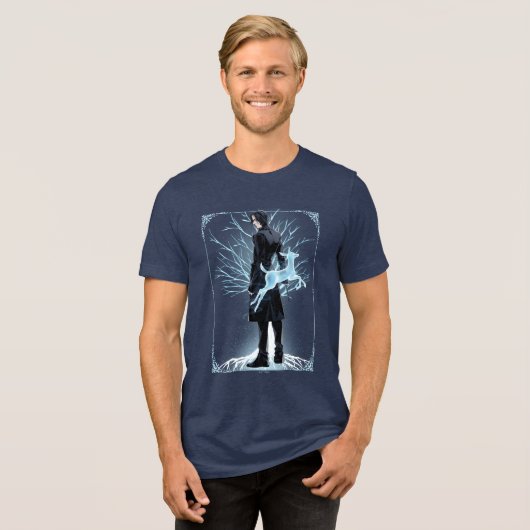 Anime Severus Sneep's Doe Patronus Tri-Blend Shirt (Voorkant volledig)