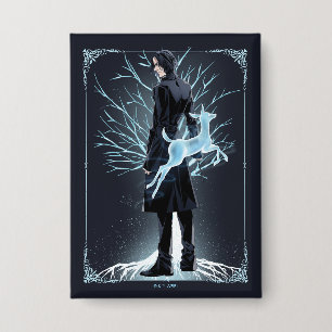 Anime Severus Sneep's Hinde Patronus Button