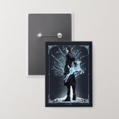 Anime Severus Sneep's Hinde Patronus Button (Voorkant / Achterkant)