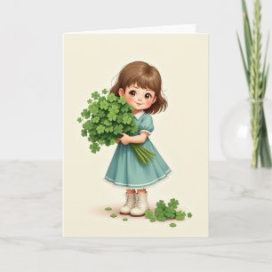 Anime Shamrock Meisjeskaart Kaart