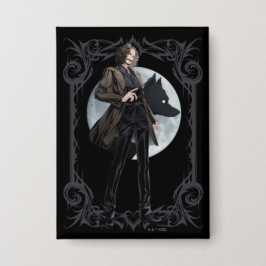Anime Sirius Black Animagus Button (Voorkant)