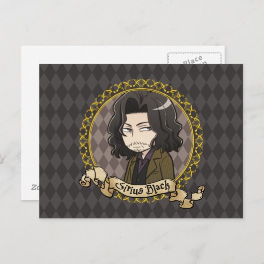 Anime Sirius Black Briefkaart (Voorkant / Achterkant)