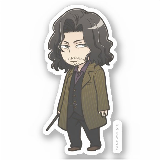Anime Sirius Black Sticker (Voorkant)