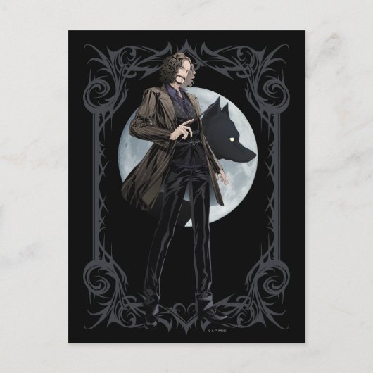 Anime Sirius Zwarts Animagus Briefkaart (Voorkant)