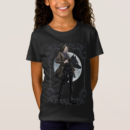 Anime Sirius Zwarts Animagus T-shirt (Voorkant)