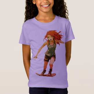 Anime Skater Girl T-shirt
