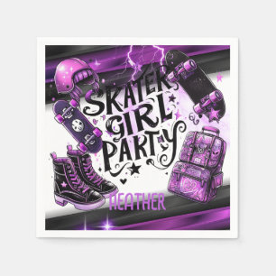 Anime Skater Meisje Verjaardag Party Skateboarden Servet