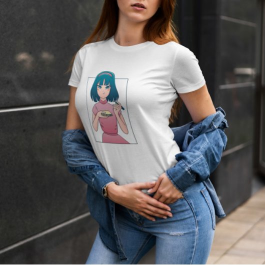 Anime Sketch Girl T-shirt