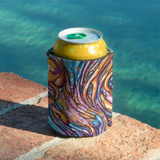 Anime smeltende plastic textuur, Levendige kleuren Blikjeskoeler (Insitu Zwembad)