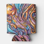 Anime smeltende plastic textuur, Levendige kleuren Blikjeskoeler (Achterkant)