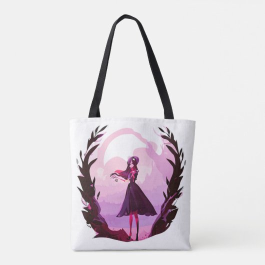anime snoep canvas tas (Achterkant)