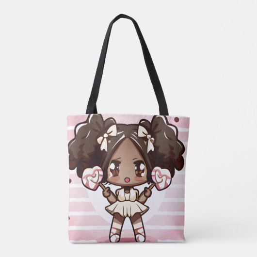 anime snoep tote bag (Achterkant)