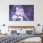 Anime Sorceress Canvas Afdruk (Insitu (Slaapkamer))