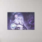 Anime Sorceress Canvas Afdruk (Voorkant)