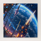 Anime space art legpuzzel (Horizontaal)