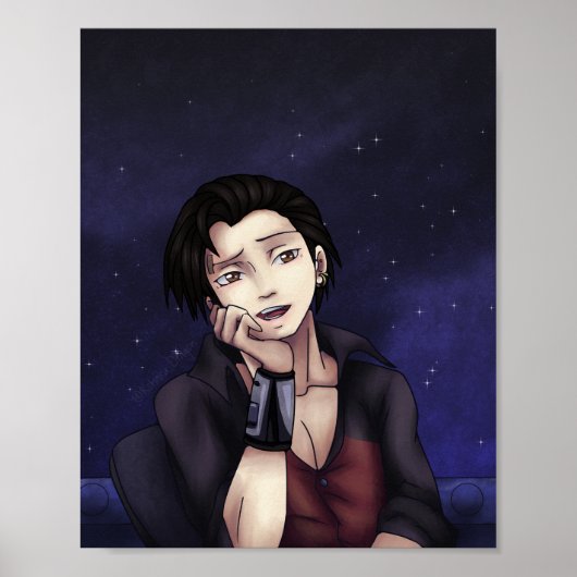 Anime Space Pirate Poster (Voorkant)