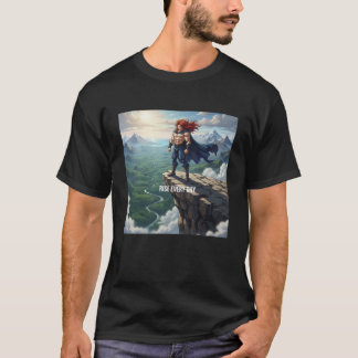 Anime sportzaal Motivatie -"Sta elke dag op" T-shirt