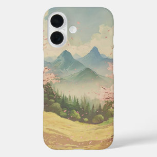 Anime Spring Blossom iPhone 16 Hoesje