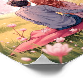 Anime Spring Blossom Picnic Wall Art Poster (Hoek)