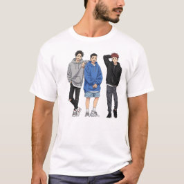 Anime Squad Goals T-shirt - Drie Vrienden