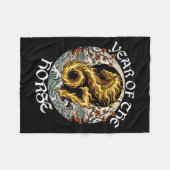 Anime Srit Fire Horse 2026-7 Mythic Zodiac New Yea Fleece Deken (Voorkant (Horizontaal))
