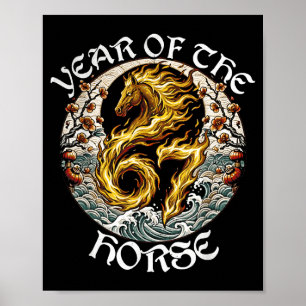 Anime Srit Vuur Paard 2026-7 Mythische Dierenriem Poster