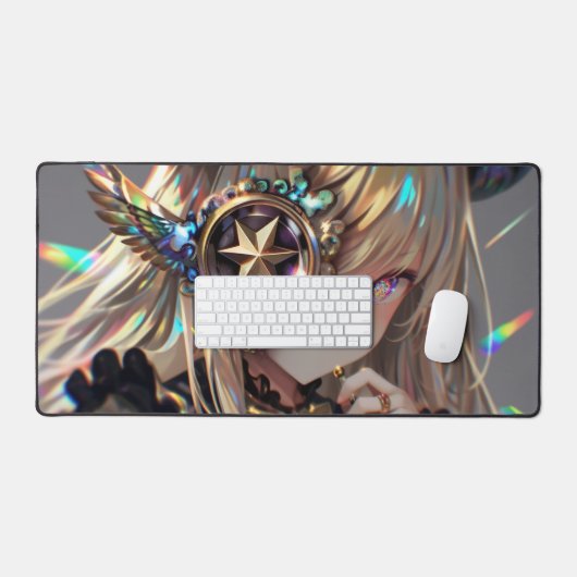 Anime Steampunk Horned Beauty beroemd gemaakt door Bureaumat (Keyboard & Muis)