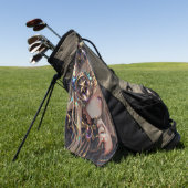 Anime Steampunk Horned Beauty beroemd gemaakt door Golfhanddoek (Groen)