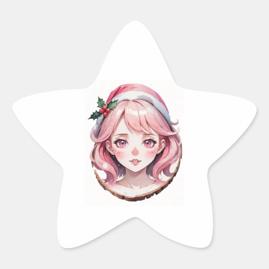 Anime Ster Sticker (Voorkant)