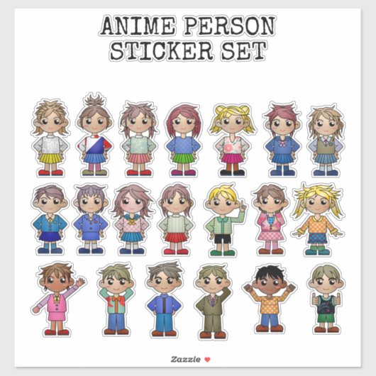 ANIME, STICKER SET (Vel)