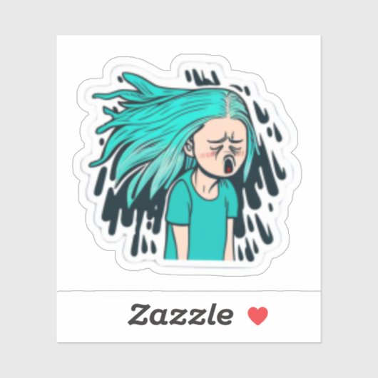 " anime stickers meisjes " - stickers een stuk (Vel)