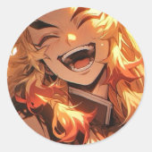 Anime-Stickers Ronde Sticker (Voorkant)