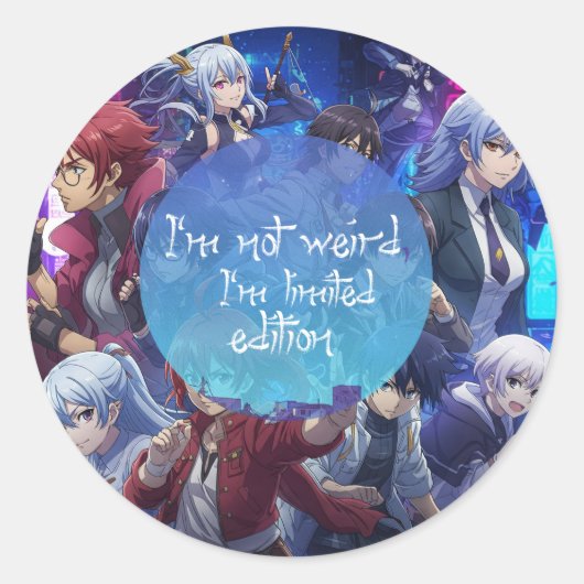 Anime-Stickers Ronde Sticker (Voorkant)