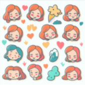 "anime stickers voor laptop" "anime stickers voor  (Voorkant)