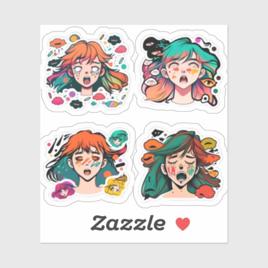 "anime stickers voor laptop" "anime stickers voor  (Vel)