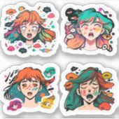 "anime stickers voor laptop" "anime stickers voor  (Voorkant)