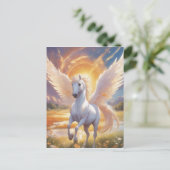 Anime-stijl afbeelding van een hemels boerderij me briefkaart (Staand voorkant)