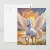 Anime-stijl afbeelding van een hemels boerderij me briefkaart (Voorkant / Achterkant)