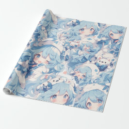 Anime stijl cadeaupapier