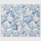 Anime stijl cadeaupapier (Vlak)