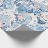 Anime stijl cadeaupapier (Hoek)